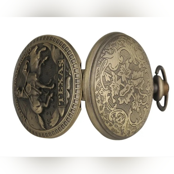 COPY - New Texas National Finals Rodeo Design Quartz Pocket Watch Necklace Chai… - Picture 5 of 5